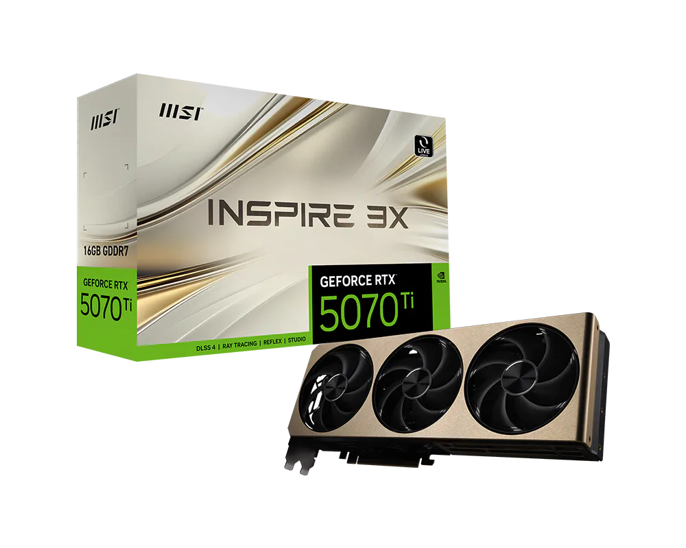 MSI GeForce RTX 5070 Ti 16G INSPIRE 3X PLUS